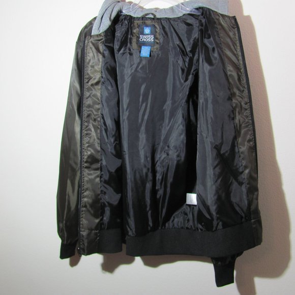 Swiss Cross Men Hooded Bomber Jacket NWOT - Picture 4 of 15
